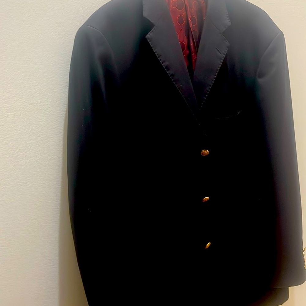 Black Wool &Red Lining Sport Coat